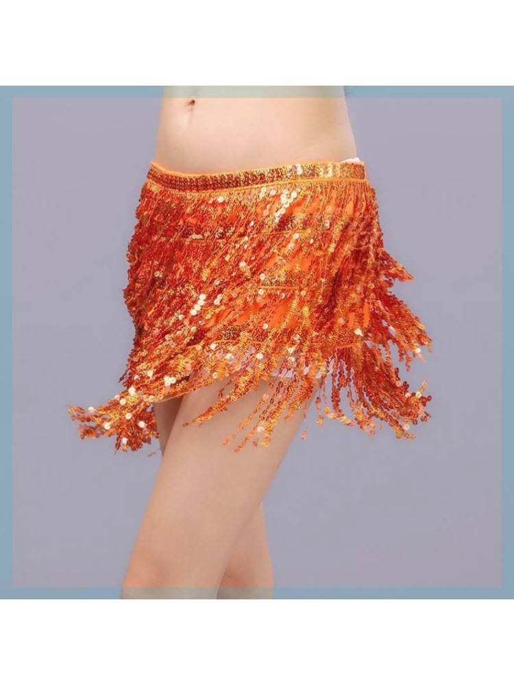 Belly dance waist chain new Liusu hip scarf dance clothing waist sealing fart curtain stage performance grass skirt dance oriental dance waist scarf