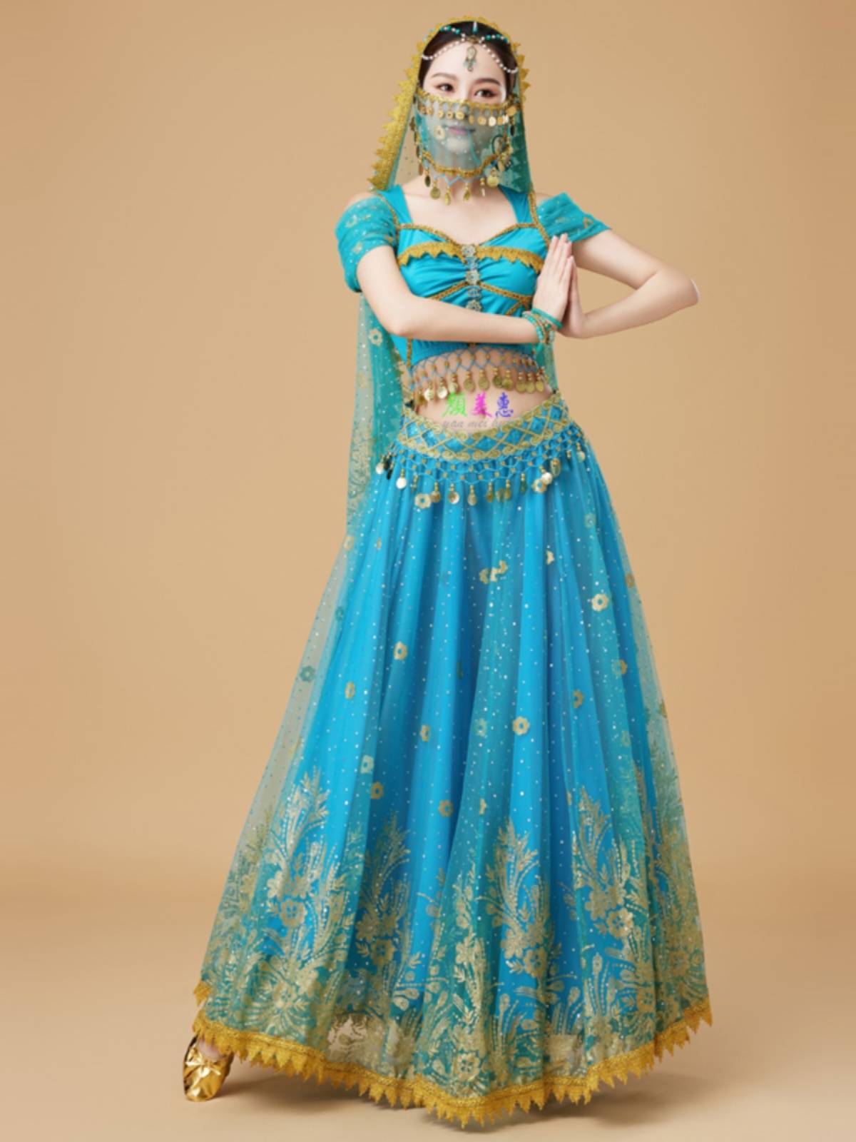 Indian Dance Performance Services Adult Belly Dance Performance Service Services Xinjiang Exotic Western Princess Han Tang suit skirt