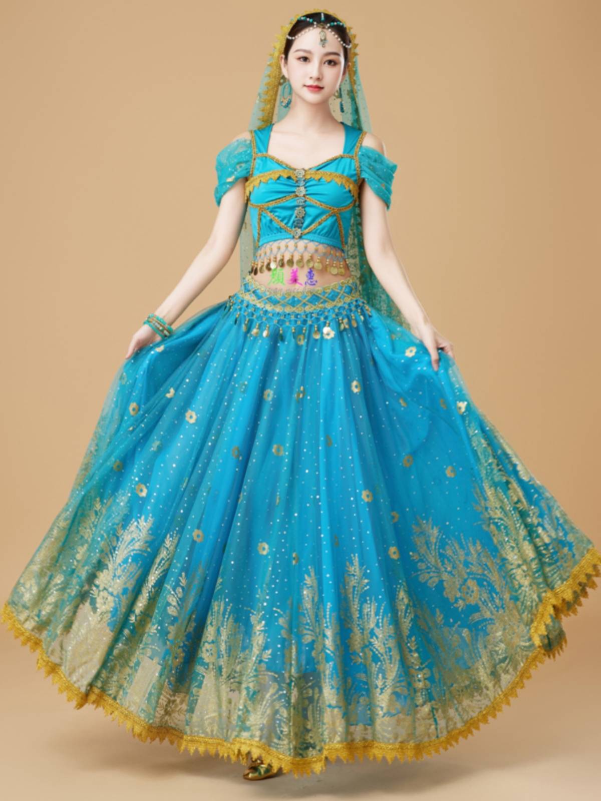 Indian Dance Performance Services Adult Belly Dance Performance Service Services Xinjiang Exotic Western Princess Han Tang suit skirt