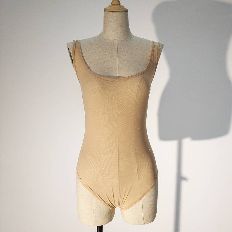 Belly dance autumn and winter new mesh base vest, an adult shirt camisole and waist -lumbar conclusion