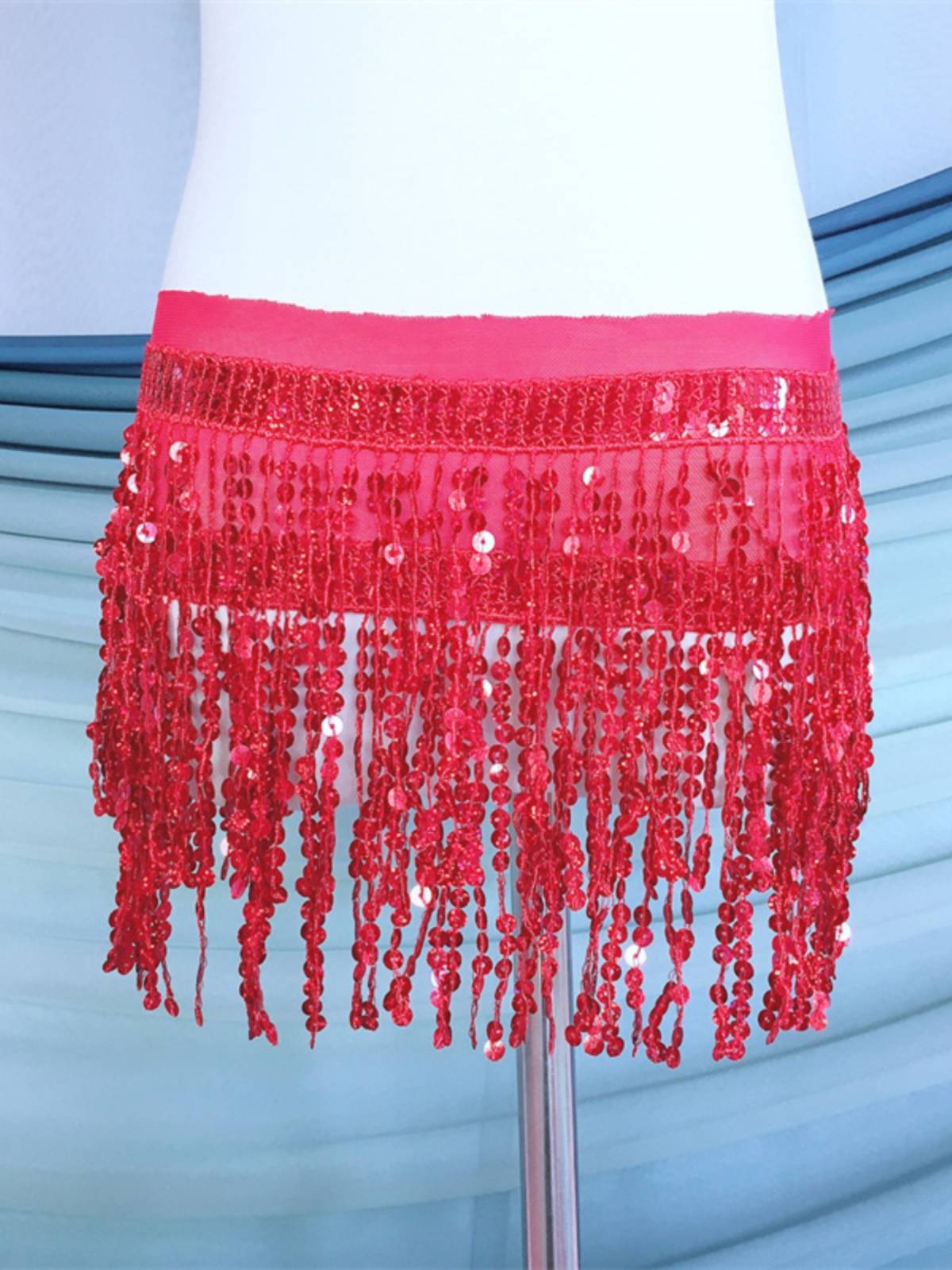 Baiya Qianhui belly dance waist chain 2024 new gold coin waist chain practice waist scarf dance performance hip towel accessories women