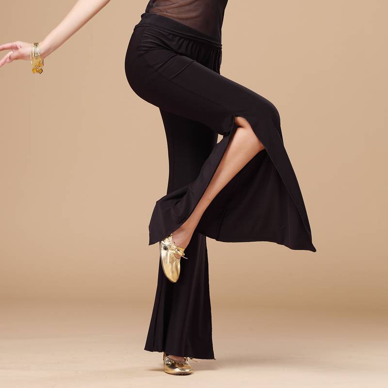 Jiayu belly dance clothing, dance dance pants split practice pants K97