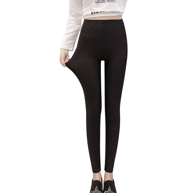 Dance leggings with fluff J -high elastic cropped pants belly dance under the pants, Latin dance trousers to show