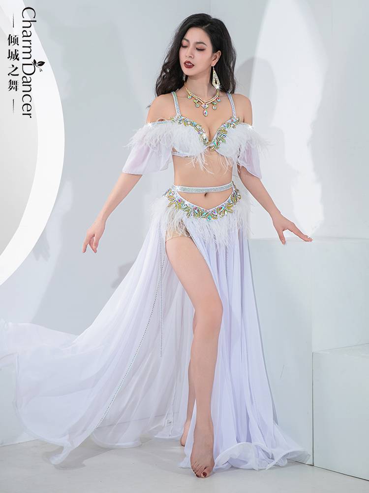 The new dance of the city dance, beautiful belly dance performance service fairy style big skirt Popsong performance competition set