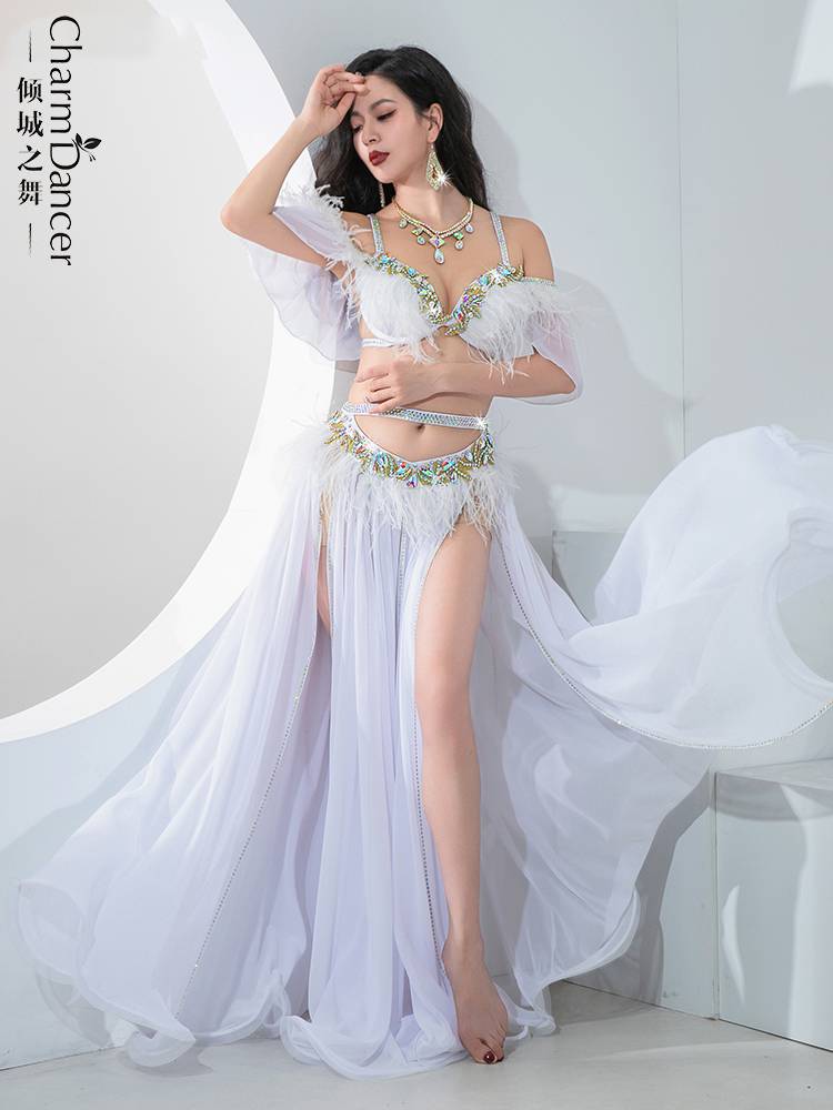 The new dance of the city dance, beautiful belly dance performance service fairy style big skirt Popsong performance competition set