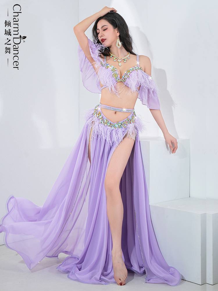 The new dance of the city dance, beautiful belly dance performance service fairy style big skirt Popsong performance competition set