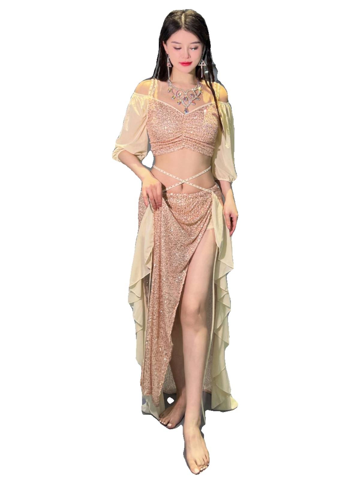 Dancer original design belly dance clothing Mermaid Mermaid Autumn and Winter Garma Practice Class Clothing 5039