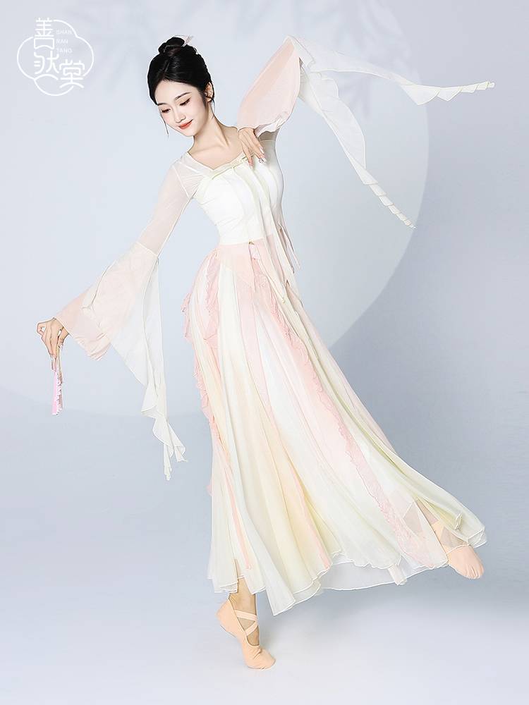 Shan Ran Hall's new classical dance clothing women's top gauze clothes practice Han Tang Chinese national dance showing clothing