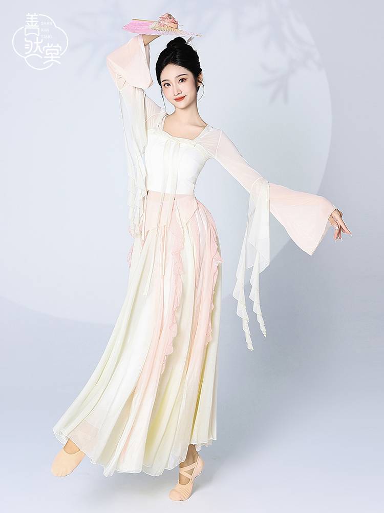 Shan Ran Hall's new classical dance clothing women's top gauze clothes practice Han Tang Chinese national dance showing clothing