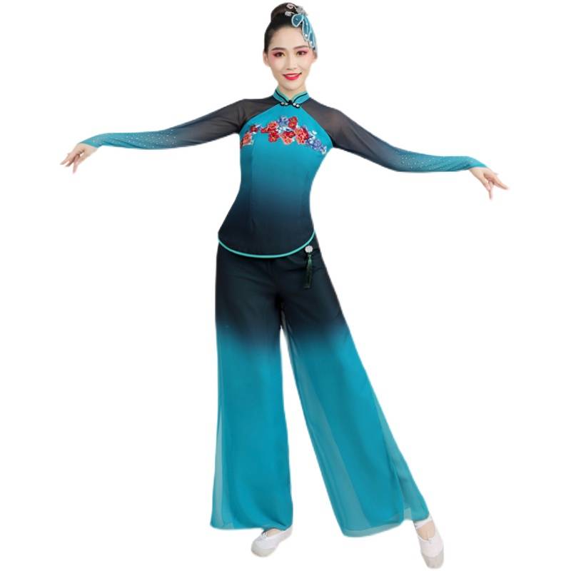 Classical dance clothing female elegant Chinese dance dance clothing classical fan dance states Yangge dance performance service new winter