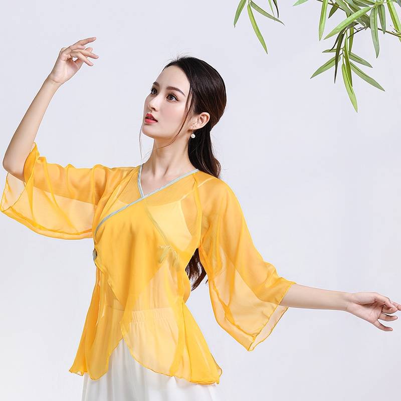New classical Chinese dance gauze girl dance rhyme, ancient style, elegant practice, dance dance body rhyme clothing performance clothing