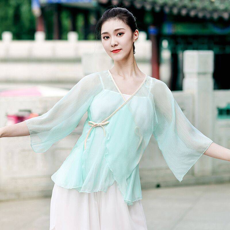 New classical Chinese dance gauze girl dance rhyme, ancient style, elegant practice, dance dance body rhyme clothing performance clothing