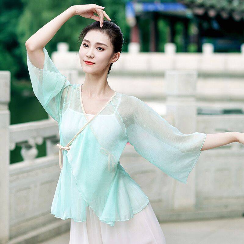 New classical Chinese dance gauze girl dance rhyme, ancient style, elegant practice, dance dance body rhyme clothing performance clothing