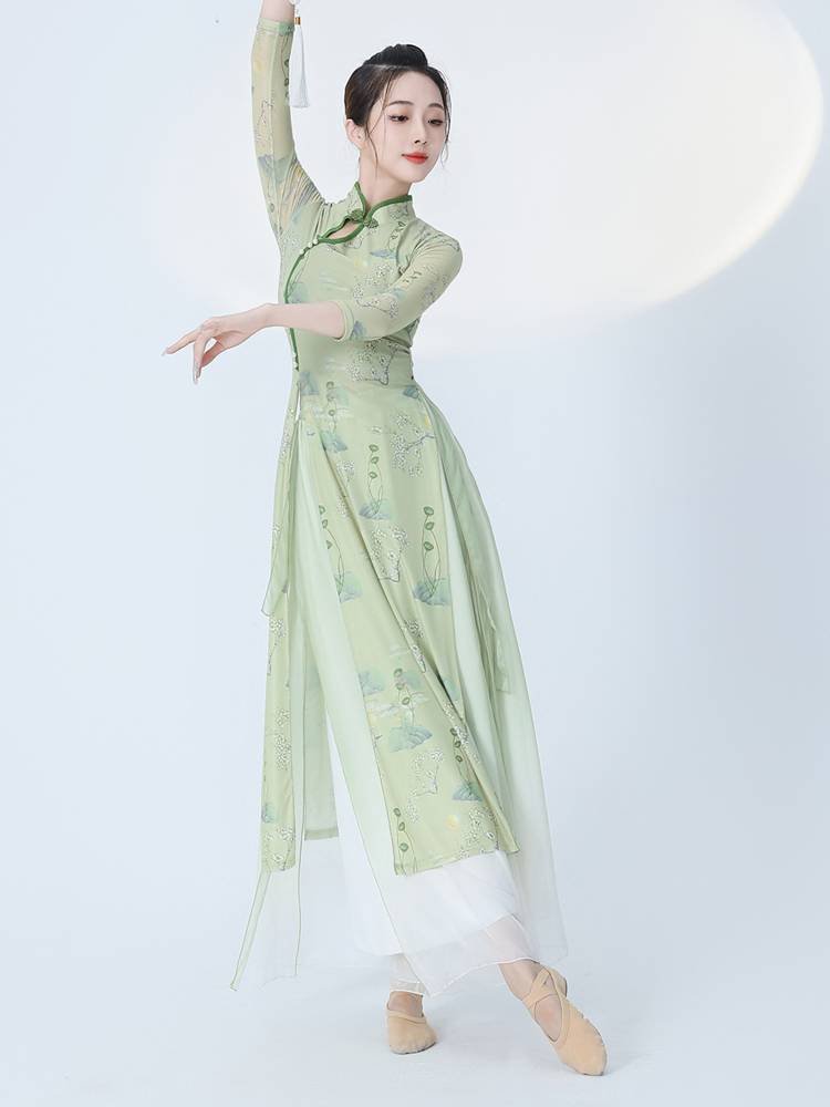 Summer Classical Dance Said Dance Dance Rhyme Cheongsam Practice Services Club Spring Song Performing Chinese Dance Costumes