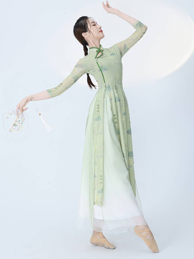 Summer Classical Dance Said Dance Dance Rhyme Cheongsam Practice Services Club Spring Song Performing Chinese Dance Costumes