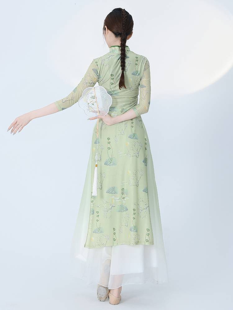 Summer Classical Dance Said Dance Dance Rhyme Cheongsam Practice Services Club Spring Song Performing Chinese Dance Costumes