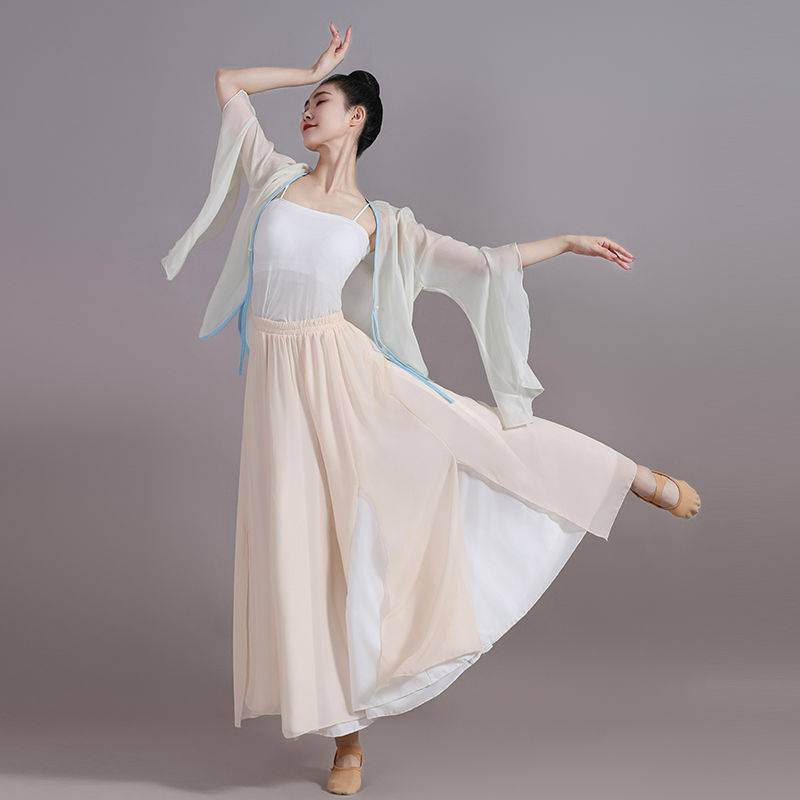 The new classical dance clothing ancient style gauze national style Chinese dance exercise women's elegant body rhyme and fairy performance service