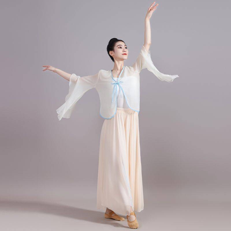 The new classical dance clothing ancient style gauze national style Chinese dance exercise women's elegant body rhyme and fairy performance service