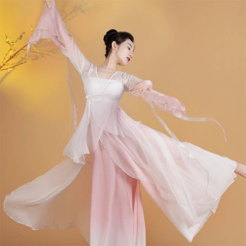 Garma Chinese Hanfu Practice Service Performing Series Set Practice New Classical Dance Clothing