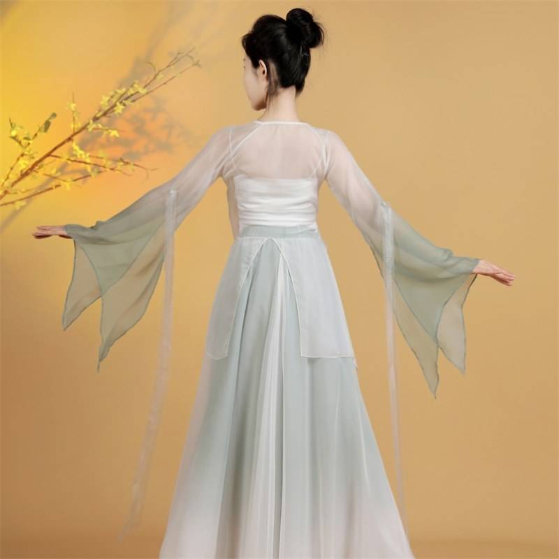 Garma Chinese Hanfu Practice Service Performing Series Set Practice New Classical Dance Clothing