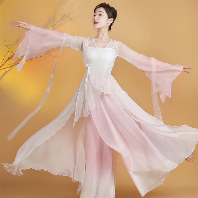 Garma Chinese Hanfu Practice Service Performing Series Set Practice New Classical Dance Clothing