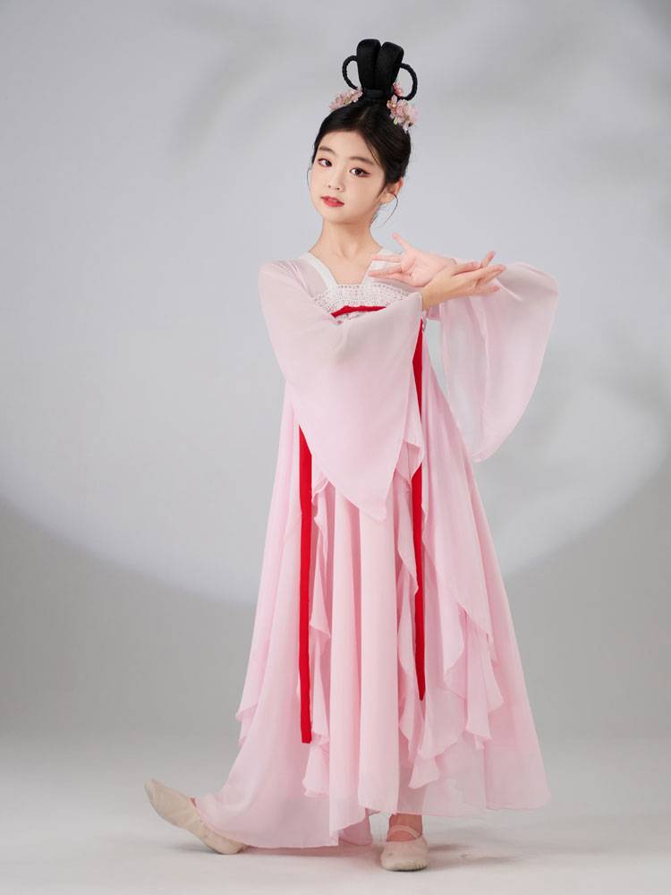 Children's Performance Classical Dance Dance Dance Dance Skirt Girls Fairy Fairy Hanfu Performing Chinese Dance Spring Song Dance