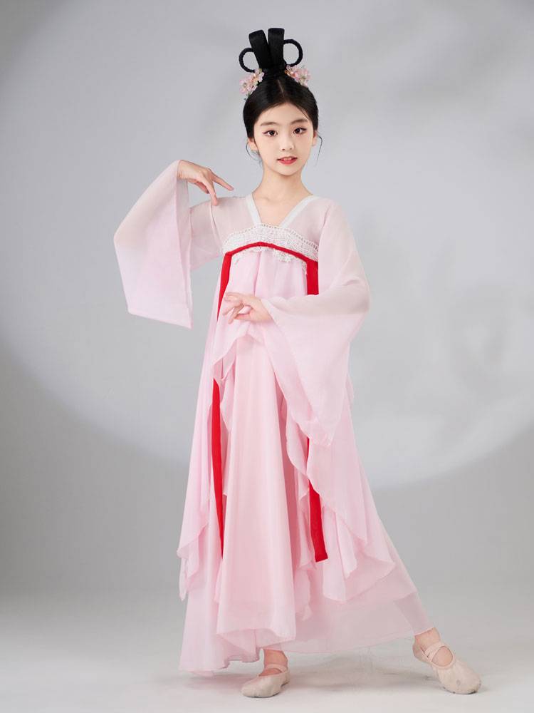 Children's Performance Classical Dance Dance Dance Dance Skirt Girls Fairy Fairy Hanfu Performing Chinese Dance Spring Song Dance