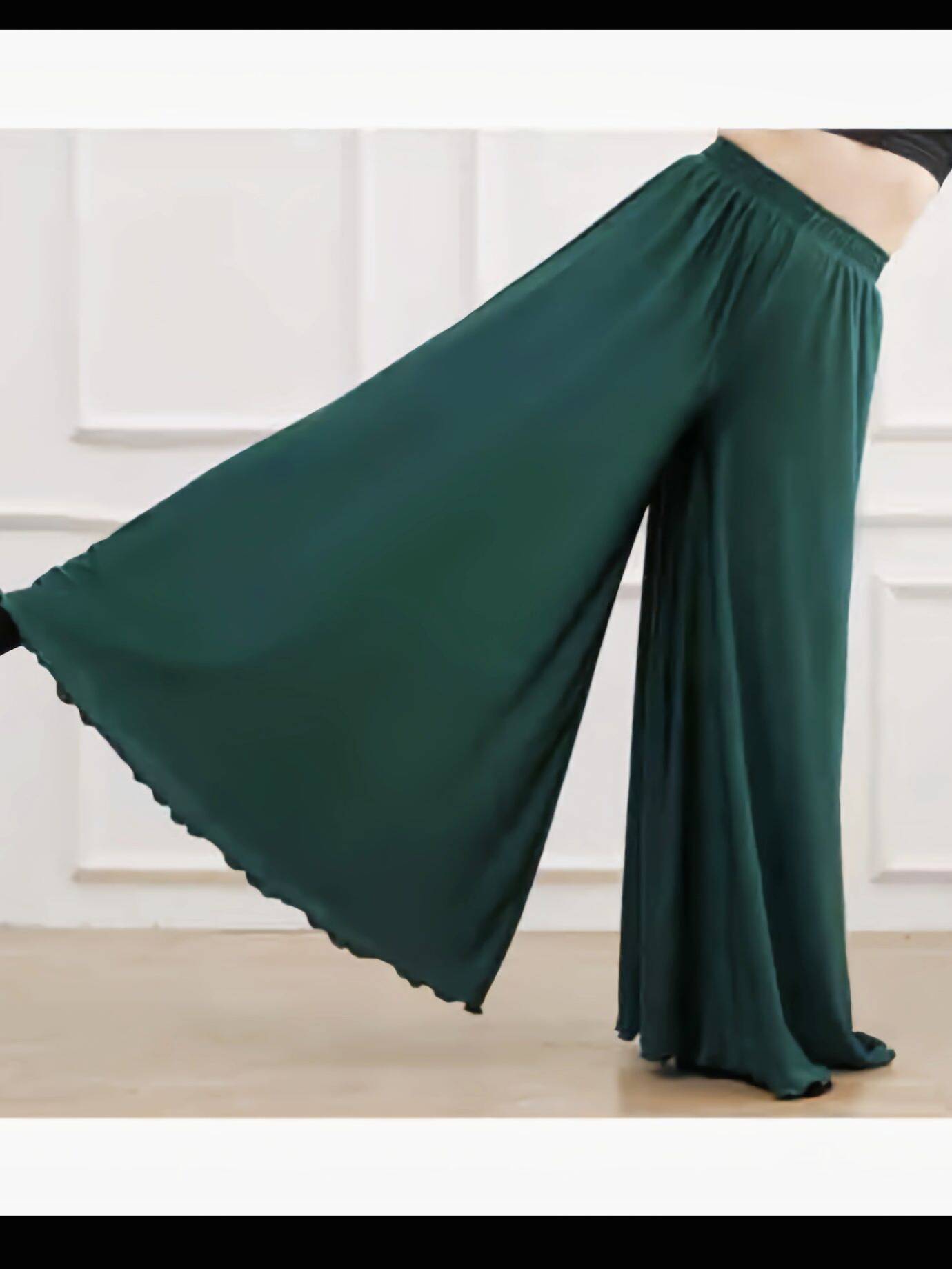 Chinese style female classical dance jazz jazz dance retro cardigan loose modern dance exercise skills ancient style wide leg pants