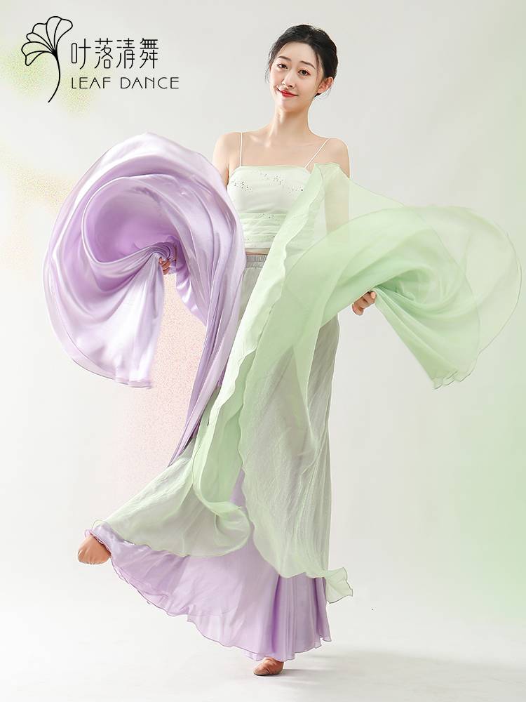 Ye Luo Qing dance classical dance double -layer contrasting skirt dance dance dance female Chinese dance elegant fairy performance service long skirt