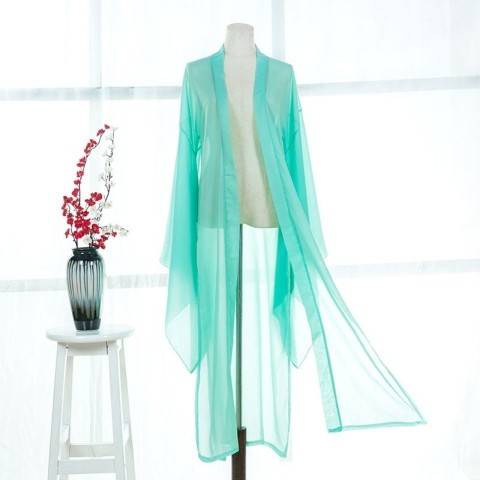 Big -sleeved shirt single piece of white costume Hanfu big sleeve shirt versatile narcissistic chipper shirt improved Hanfu film and television classical dance service