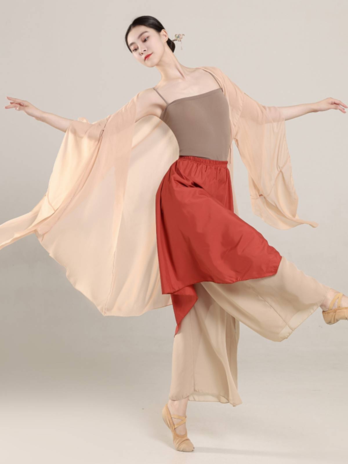 Classical Dance Performance Server Fairy Fairy Gauze Trumpeit Fleeing Sleeve Chinese Dance Dance Performance Performance Clothing