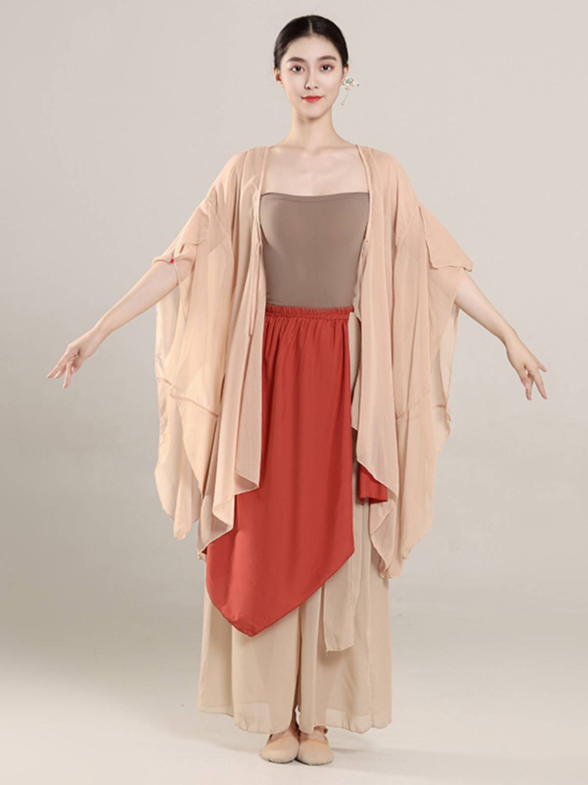 Classical Dance Performance Server Fairy Fairy Gauze Trumpeit Fleeing Sleeve Chinese Dance Dance Performance Performance Clothing