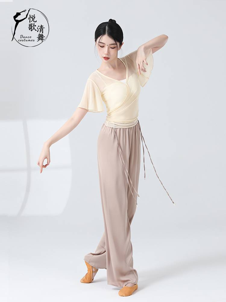 Classical Dance Yaji Xun clothes, rhyme clothing, girl elegant new dance, life exercises, nets, Chinese dance top