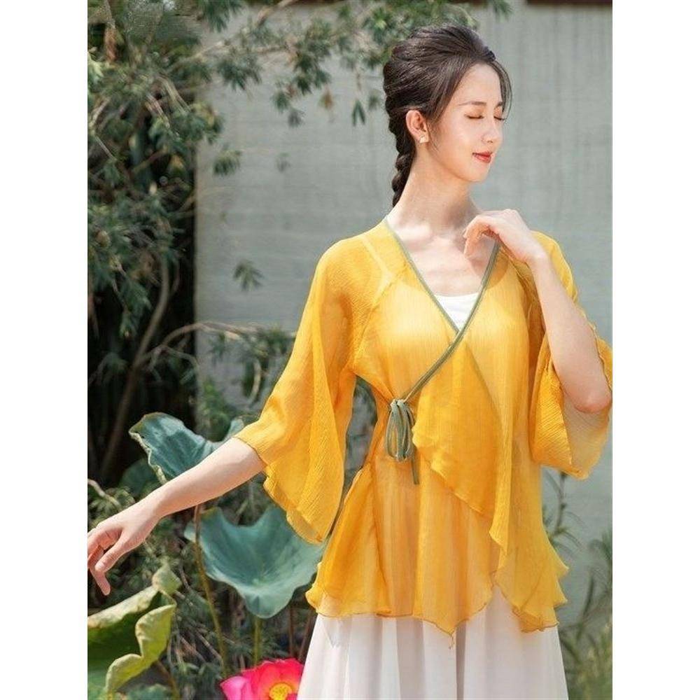 Classical Dance Dance Dressing Female Female Chinese Style Dance Top Rhymes Yaosa Performance Clothing Fairy Set