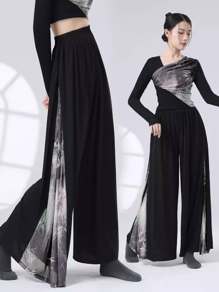 Shangmai Chinese style classical dance clothing female art test modern dance dance exercise uniforms elegant skirt pants training suit