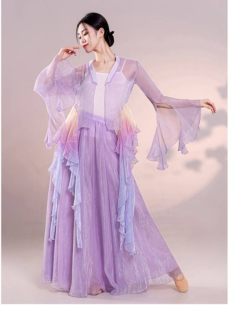Classical dance practice service, body rhyme, elegant yarn, female Chinese dance show performance service Hanfu big dress dance service
