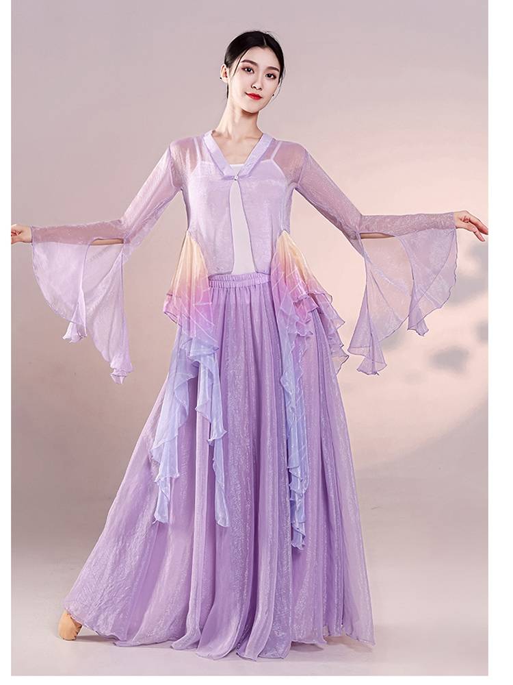 Classical dance practice service, body rhyme, elegant yarn, female Chinese dance show performance service Hanfu big dress dance service