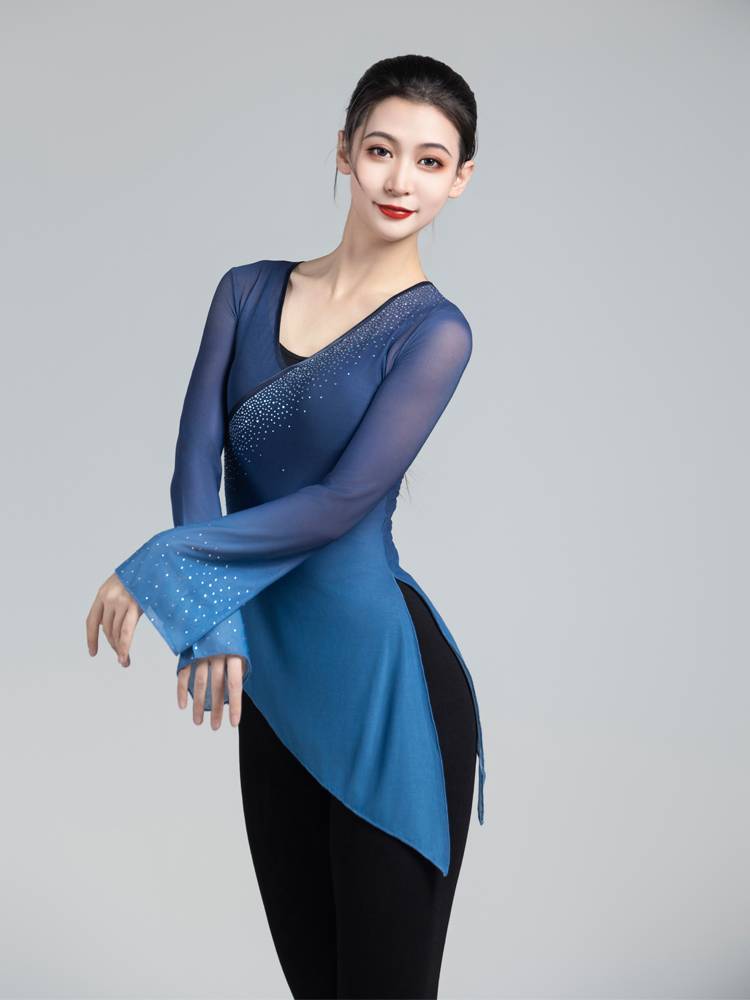 Classical dance gauze dance clothing clothes, rhyme, exercise girls, elegant clothes, drilling arts Kaoji training class, gauze clothes