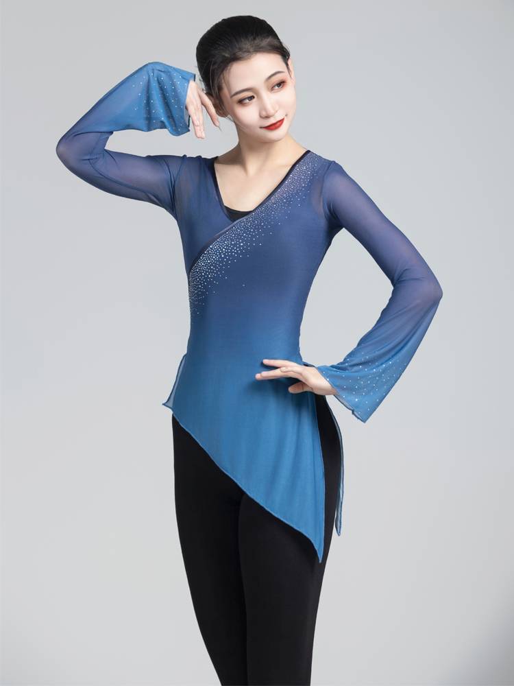 Classical dance gauze dance clothing clothes, rhyme, exercise girls, elegant clothes, drilling arts Kaoji training class, gauze clothes