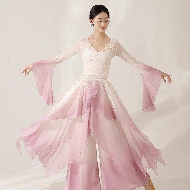 Classical dance elegant gap jacket skirt Chinese new dance and Qingbo performance service mountain ghost drama dance