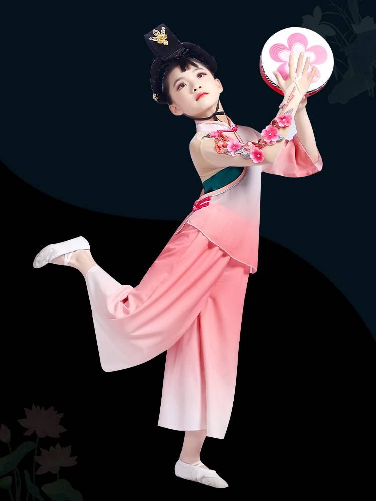 Children's Classical Dance Clothing Female Practice Chinese Performance Dance Weiyu Loos Award Show Show Fragrance Performance Service