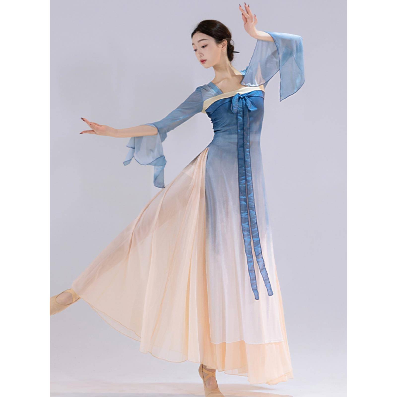 New classical dance yarn body rhyme performance service girl elegant Chinese style fairy training skills dance set female