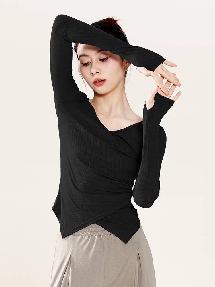 dancetoday practice service summer modern dance short -sleeved top female classical Chinese dance body set dance service