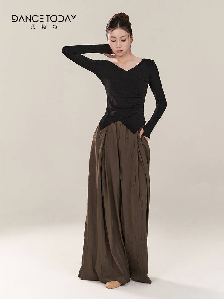 dancetoday practice service summer modern dance short -sleeved top female classical Chinese dance body set dance service