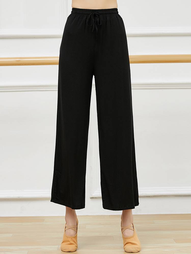 Dance pants Modern dance clothing wide -legged pants shaped body female loose Modal classical Chinese dance straight practice pants