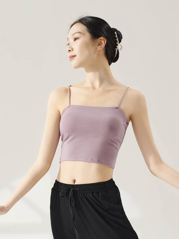 Classical dance clothing female white inner bidding chest pad bottoming vest practice Chinese dance special new top