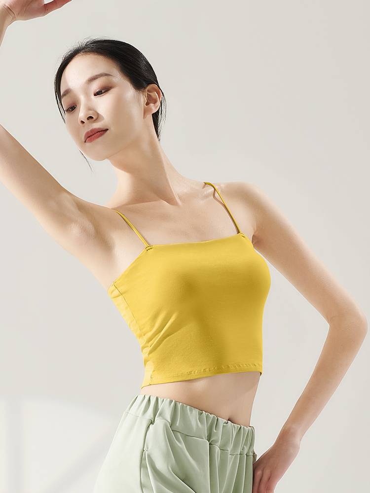 Classical dance clothing female white inner bidding chest pad bottoming vest practice Chinese dance special new top