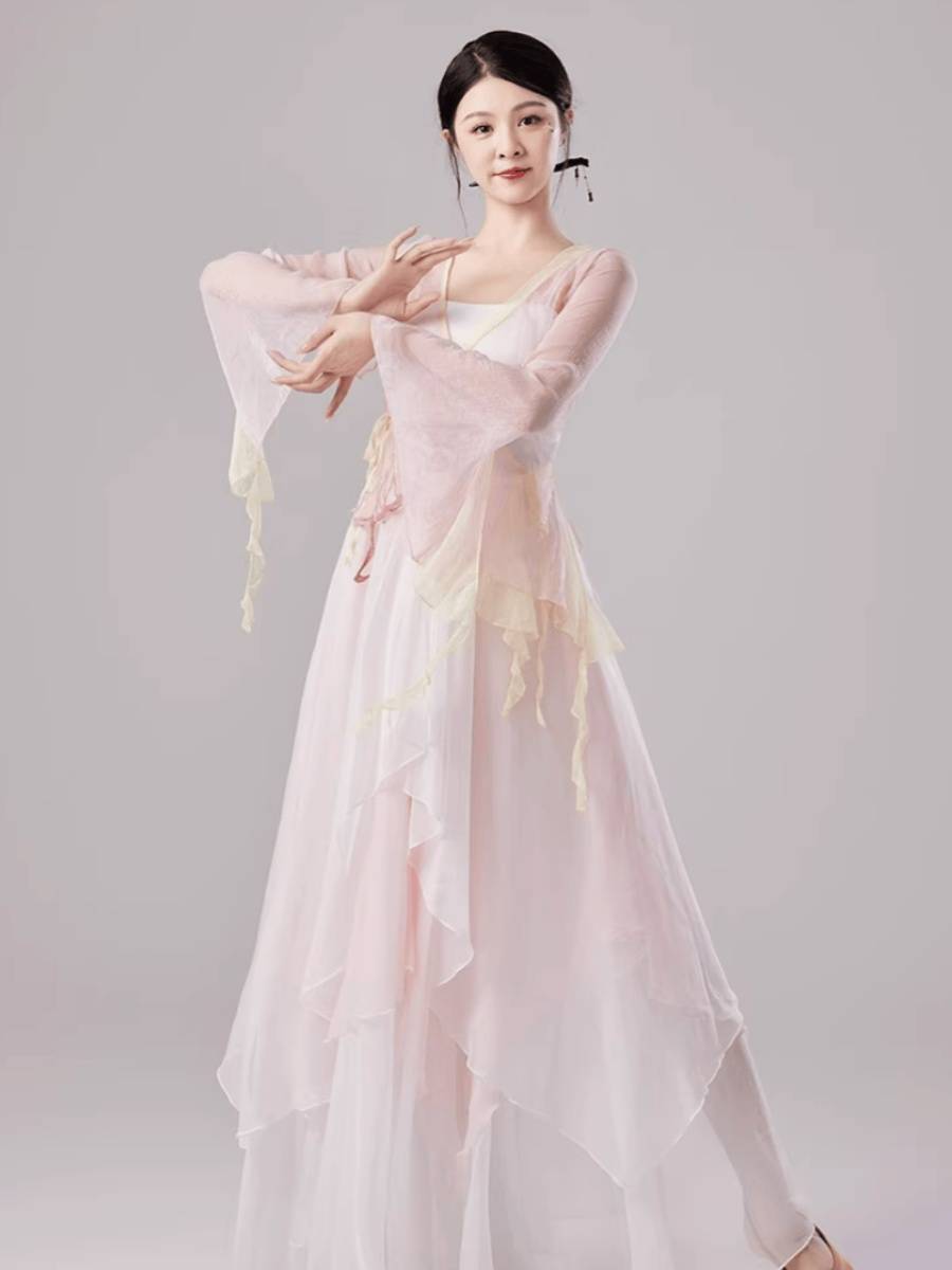 Renting classical dance body rhymes, butterfly gauze Chinese dance exercise skills test performance service women's elegant fairy dance
