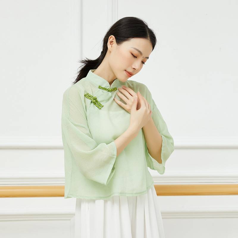 Classical Dance Dance Dress Dress Duck Ducks Moving Cheongsam Top State Female Chinese Dance Professional Performance Dance Clothing