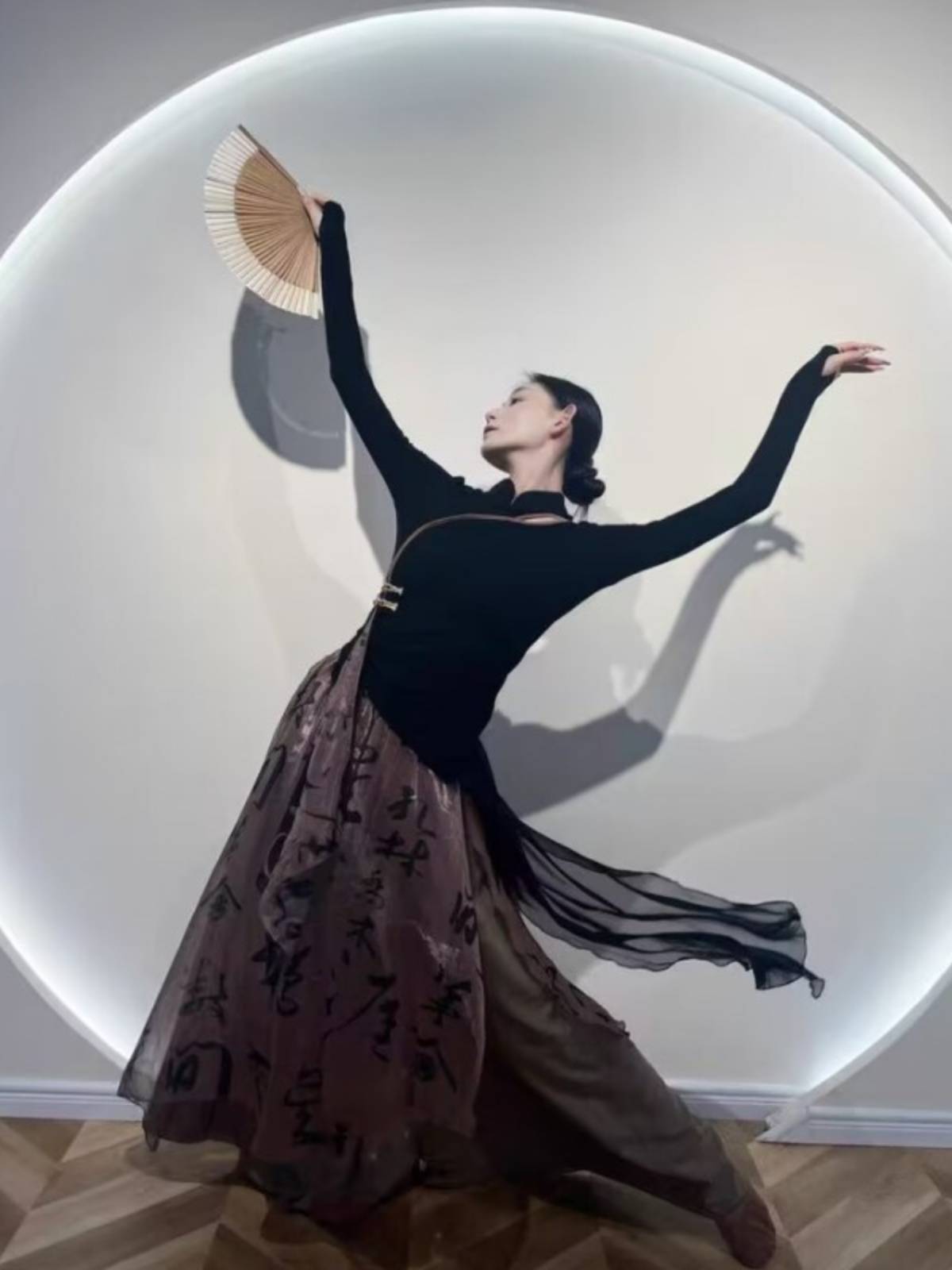 Classical dance service female slim and elegant autumn and winter new Chinese style long -sleeved dance practice service Modern dance performance service